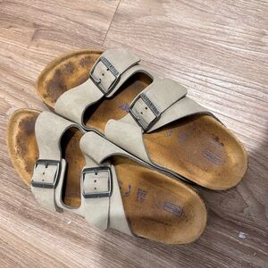Birkenstock Taupe Double Strap Sandals